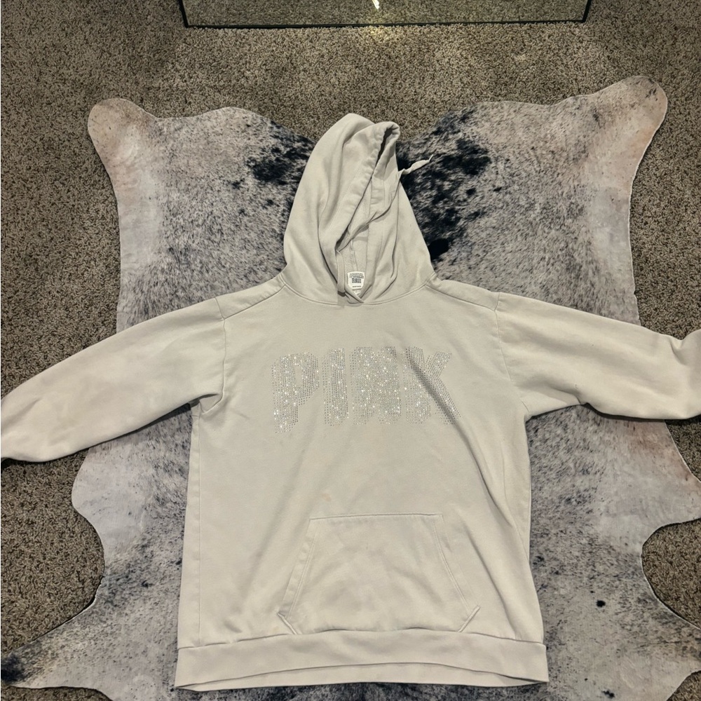 Pink Gray Hoodie